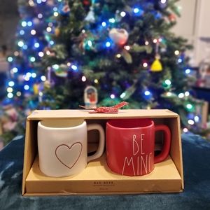 Rae Dunn BE MINE and Heart mugs NEW!!